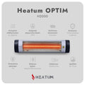Infrared šildytuvas Heatum H2000 OPTIM su stovu