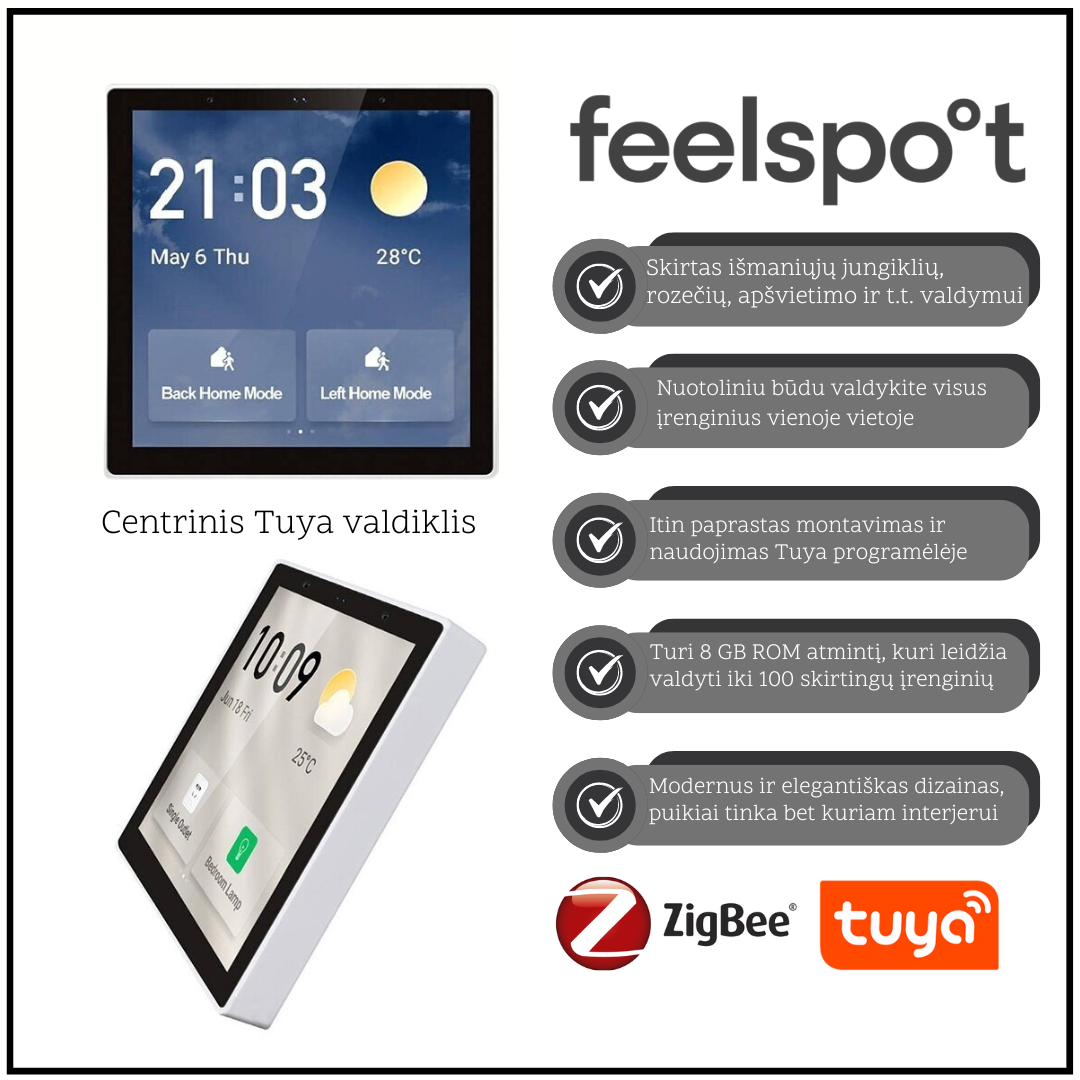 centrinis-tuya-valdiklis-feelspot-t6e-wifi-zigbee-bluetooth Centrinis Tuya valdiklis Feelspot T6E Wifi, Zigbee, Bluetooth - Paveikslėlis 1
