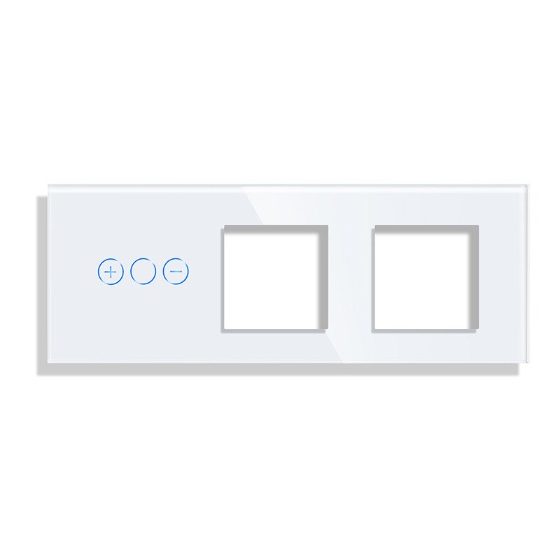 dimerio-dangtelis-su-vienvieciu-remeliu-pilkas-kopija Dimerio dangtelis su dviviečiu rėmeliu Feelspot, baltas - Image 1