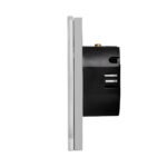 WiFi dvipolis sensorinis jungiklis Feelspot, pilkas 600W - Paveikslėlis 4