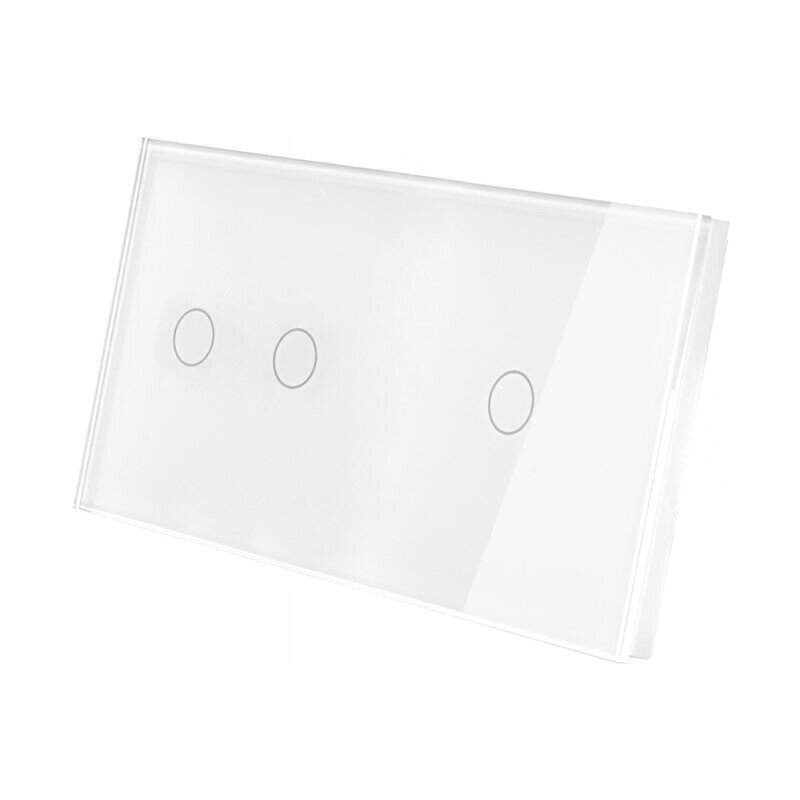 dvivietis-dvipolis-vienpolis-sensorinis-jungiklio-dangtelis-baltas Dvivietis dvipolis / vienpolis sensorinis jungiklio dangtelis Feelspot, baltas - Paveikslėlis 1