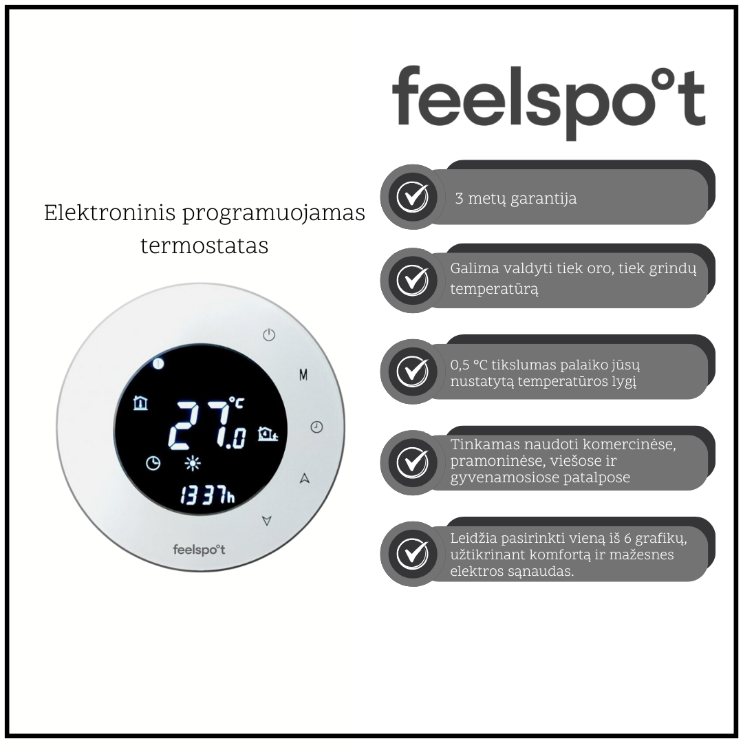 elektroninis-programuojamas-termostatas-termoreguliatorius-feelspot-wth9336 Elektroninis programuojamas termostatas (termoreguliatorius) Feelspot WTH93.36 - Paveikslėlis 1