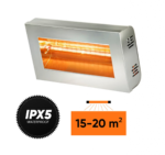 Halogeninis šildytuvas Varma  V400 INOX (nerūdijančio plieno) - Paveikslėlis 2