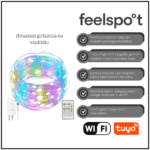 Išmanioji girlianda su valdikliu Feelspot FS-RSL02W 10m Wi-fi, Tuya