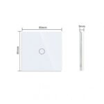 Vienpolis sensorinis jungiklio dangtelis Feelspot, baltas, 86x86mm - Paveikslėlis 4