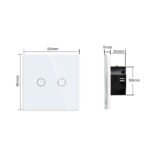 Dvipolis sensorinis jungiklis Feelspot, baltas 500W - Paveikslėlis 6