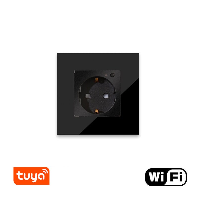 vienvietis-wifi-kistukinis-lizdas-su-stikliniu-remeliu-juodas Vienvietis WiFi kištukinis lizdas su stikliniu rėmeliu Feelspot, juodas - Image 1