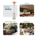 Heatum Alonzo Dujinis šildytuvas nerūdijančio plieno su dujų balionu - Image 12