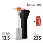 Heatum Alonzo Dujinis šildytuvas nerūdijančio plieno su dujų balionu - Image 3